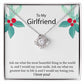 To My Girlfriend "The Most Beautiful Thing In The World" Knot Necklace