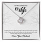 To My Gorgeous Wife "You're The Best" Knot Necklace