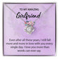 To My Girlfriend "I Love You" Knot Necklace