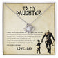 To My Daughter "You Will Never Lose" Knot Necklace