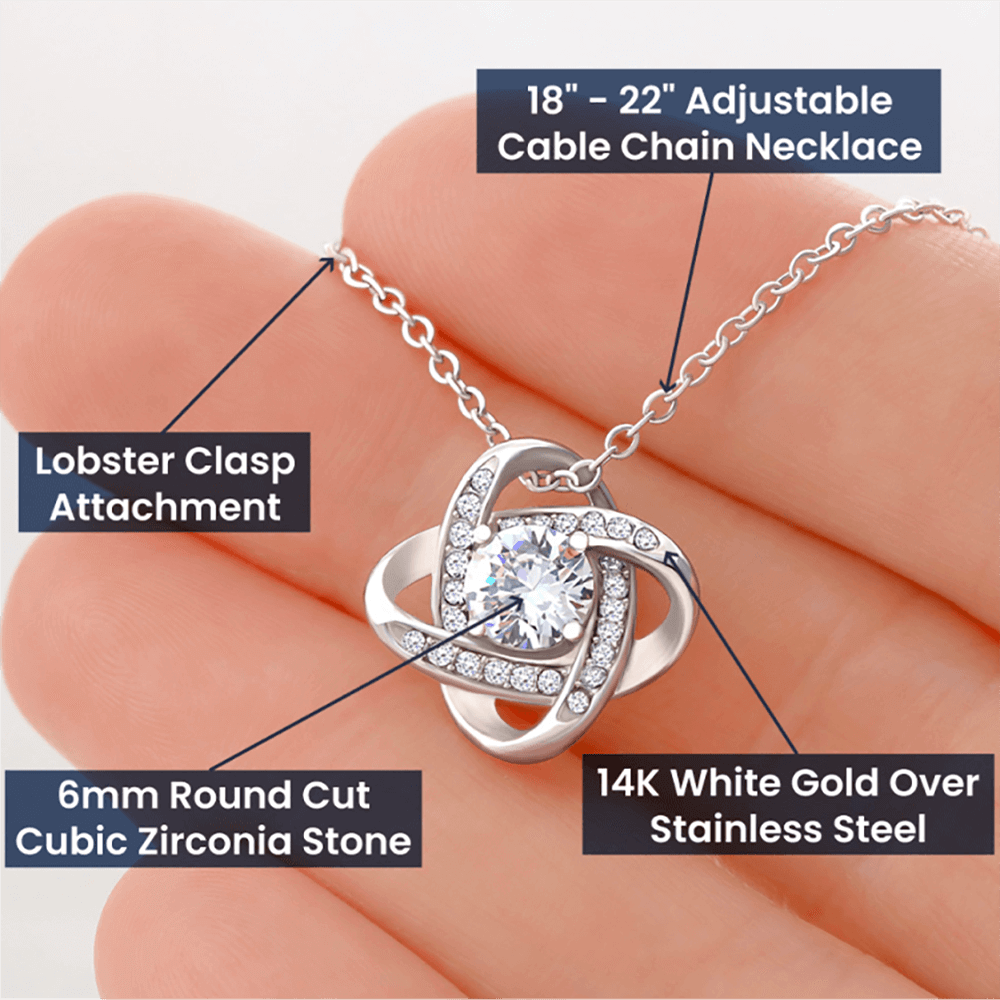 To My Soulmate "I Love You The Most" Knot Necklace