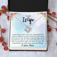 To My Wife "My Best Friend" Knot Necklace
