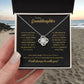 To My Granddaughter "Dance In The Rain" Knot Necklace