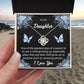 To My Daughter "One Of The Greatest Joys" Knot Necklace
