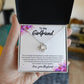 Gift For Girlfriend "I Feel So Lucky" Knot Necklace