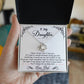 To My Daughter "I'm Always In Your Heart" Knot Necklace