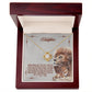 To My Beautiful Daughter "Never Forget That I Love You" Knot Necklace