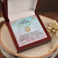 To My Mom "For All The Times I Forgot To Thank You" Knot Necklace