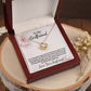 Gift For Girlfriend "You're The Reason" Knot Necklace