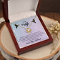 To My Wife "You Have Stood By My Side" Knot Necklace