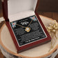 To My Wife "I Love You Always And Forever" Knot Necklace