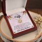 To My Wife "You Are The Love Of My Life" Knot Necklace