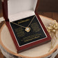 To My Granddaughter "Dance In The Rain" Knot Necklace