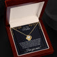 Gift For Mom "You Held My Hand" Knot Necklace