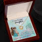 To My Daughter "I Love You" Knot Necklace