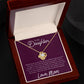 To My Daughter "I'm Endlessly Proud Of You" Knot Necklace