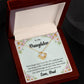 To My Daughter "Never Forget That I Love You" Knot Necklace