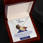To My Daughter "You'll Always Be My Baby Girl" Knot Necklace