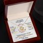To My Lovely Daughter "Hold This Tight To Feel My Love" Knot Necklace
