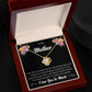To My Mother "I Am The Luckiest Kid" Knot Necklace