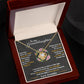 To My Granddaughter "Hold This Tight To Feel My Love" Knot Necklace