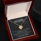 To My Beautiful Daughter "You Are Braver Than You Believe" Knot Necklace
