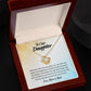 Gift For Daughter "We Wish You Happiness" Knot Necklace