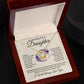 To My Daughter "I Will Always Love You" Knot Necklace