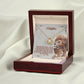 To My Beautiful Daughter "Never Forget That I Love You" Knot Necklace