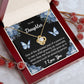To My Daughter "One Of The Greatest Joys" Knot Necklace