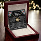 To My Wife "I Love You Always And Forever" Knot Necklace
