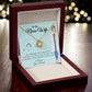 To My Nurse Wife "Your Kindness Shines Brightly" Knot Necklace