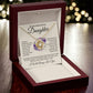 To My Daughter "I Will Always Love You" Knot Necklace