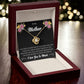 To My Mother "I Am The Luckiest Kid" Knot Necklace
