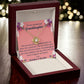 To My Granddaughter "You Will Never Outgrow Our Heart" Knot Necklace
