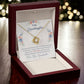 To My Granddaughter "This Old Woman Will Always Have Your Back" Knot Necklace
