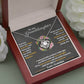 To My Granddaughter "Hold This Tight To Feel My Love" Knot Necklace
