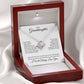 To My Granddaughter "You're Always In My Heart" Knot Necklace