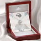 To My Wife "My Heart Beats Only For You" Knot Necklace