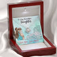 To My Daughter "I Love You" Knot Necklace