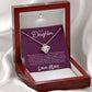 To My Daughter "I'm Endlessly Proud Of You" Knot Necklace