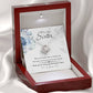 To My Sister "Thank You For Everything" Knot Necklace