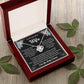 To My Wife "I Love You Always And Forever" Knot Necklace