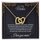 Gift For Mom "You Held My Hand" Heart Necklace
