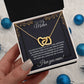 Gift For Mom "You Held My Hand" Heart Necklace
