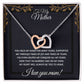Gift For Mom "You Held My Hand" Heart Necklace