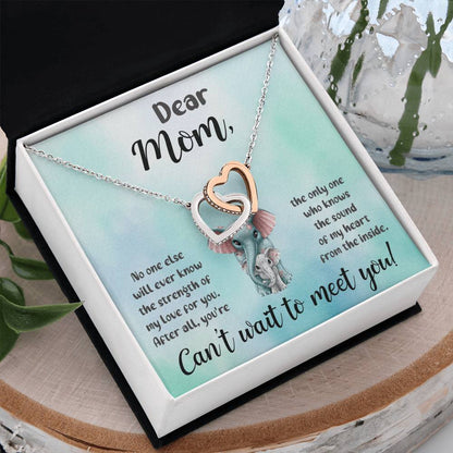 Dear Mom "Can't Wait To Meet You" Necklace