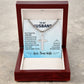 To My Husband "Never Forget That I Love You" Cross Chain