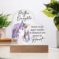 Gift For Mother or Daughter "Never Truly Apart" Heart Acrylic Plaque