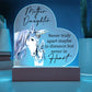 Gift For Mother or Daughter "Never Truly Apart" Heart Acrylic Plaque